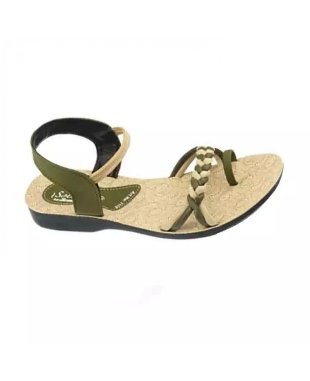 Paragon Green Solea Strappy Sandals For 