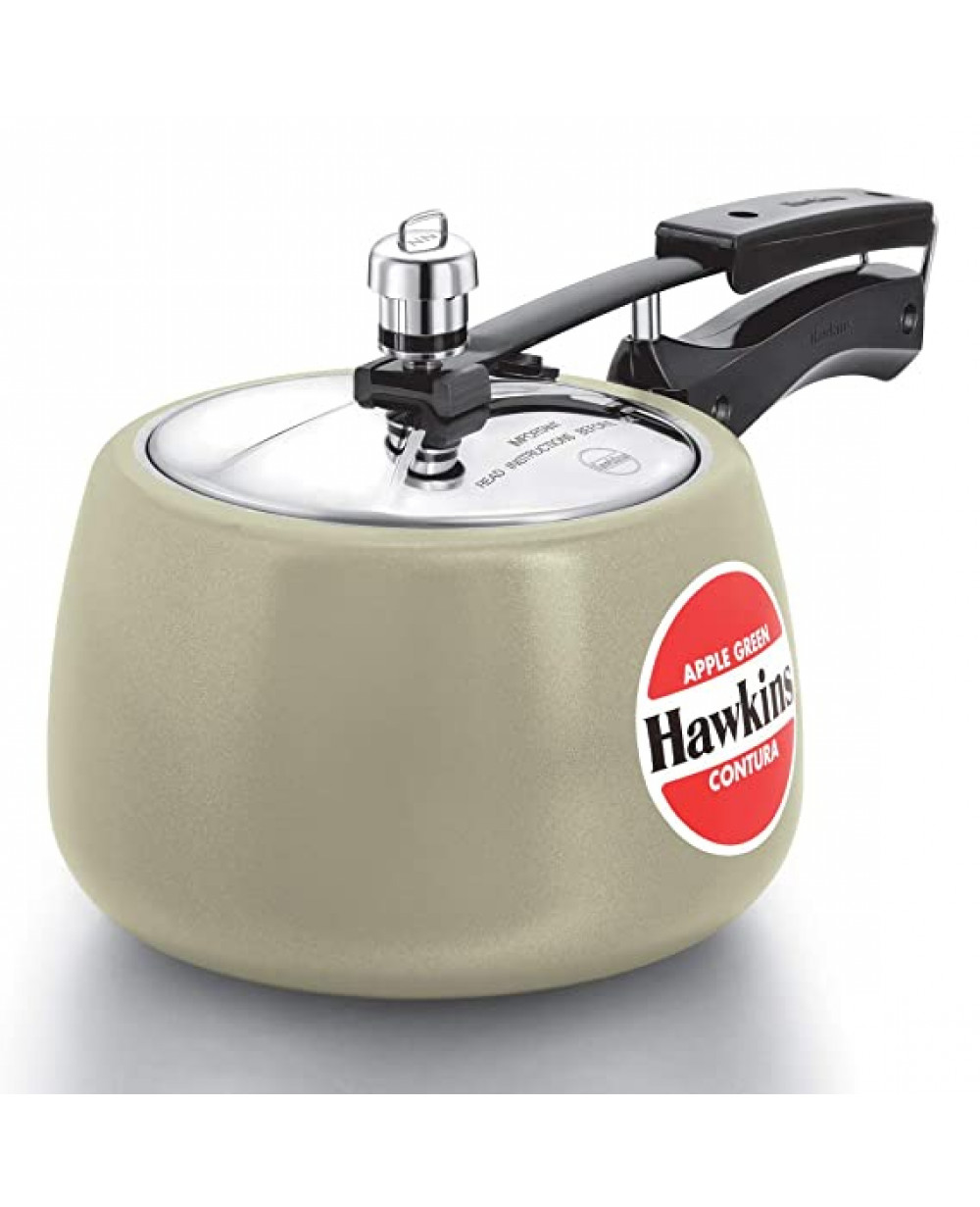 Hawkins Contura Ceramic-Coated 5 Ltr Pressure Cooker Apple Green CAG50 