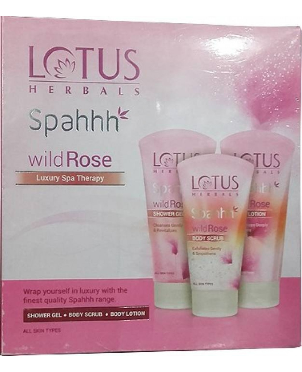 Lotus Herbal Spahhh Wild Rose Luxury Spa Therapy Kit