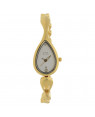 Titan Raga White Dial Golden Metal Strap Watch For Women Nk2400YM01