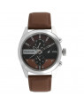 Fastrack All Nighters Brown Dial Leather Strap Watch For Guys 31655L01