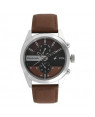 Fastrack All Nighters Brown Dial Leather Strap Watch 3165SL01