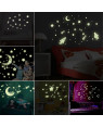 Galaxy Starry Luminous Stickers Moon Stars Wall Sticker Home Decoration 43001500 