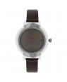 Fastrack Motorheads Grey Dial Leather Strap Watch For Girls 6143SL03