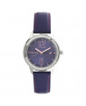 Fastrack Loopholes Purple Dial Leather Strap Watch For Girls 6169SL01