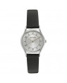 Sonata Essentials silver dial leather strap Watch For Women 87020SL03