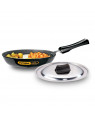 Hawkins Hard Anodised Frying Pan With SS Lid -AF22S