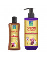 Astaberry Onion shampoo 300 ml & onion hair oil 100ml