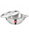 Baltra Triply Stainless Steel Cookware BTP 204 Kadahi 28 cm