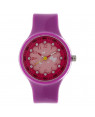 Titan Pink Dial Purple Plastic Strap Watch For Girls C4038PP03