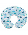 Chicco Boppy Pillow Cotton with Silp Cover Blue Whales