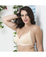 Clovia Cotton Rich Non-Wired T-shirt Bra with Transparent Multiway Straps BR0376P24