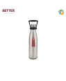 Better Cola Water Bottle | Vacuum Insulated Flask Water Bottle, 500 Ml, Metallic Silver