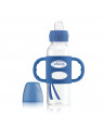 Dr. Brown’s SB81058-P3 8oz/250ml PP N Sippy Spout Bottle Silicone Handles 8oz/250 ml Blue