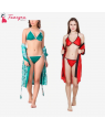 Fancyra - Combo set of Stylish Nightwear with Bra Panty Set Free Size 