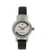 Fastrack Silver Dial Black Leather Strap Watch For Men&Women 2298SL04