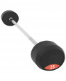 Fixed Rubber Barbell 25kg
