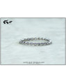 White Feathers Eternity Silver Band Ring (3 g) For Women 