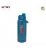 Better Mars Sports Bottle, 1000 ml, Blue Stainless Steel | Vacuum Insulated Flask