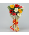 Mixed Brilliance Gerbera Bouquet Flowers