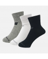 NEW BALANCE Unisex Performance Cotton Flat Knit Ankle Socks 3 Pack-LAS95233WM