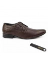 Paragon Brown Max Formal Leather Shoes For Men-11205 