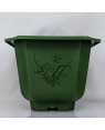 Laughing Buddha - Plastic Flower Pot Green - 3836 C