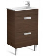 Roca Debba Base Unit With Two Drawers And Basin 500mm Wenge Unik RA855904154