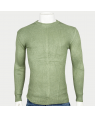VIRJEANS Acrylic Woolen (VJC215) Round Neck Warm Sweater For Men-Green