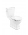 Roca RS3420A7000 Carmen Vitreous china close-coupled Rimless WC with dual outlet
