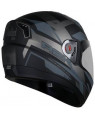 Steelbird SBA-1 R2k Full Face Helmet Matt Black/Grey With Smoke Visor Medium 580 Mm