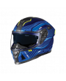 Nexx SX. 100R Skidder Blue/Neon Full Face Motorcycle Helmet