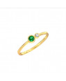 White Feathers Dew Stackable Gemstone Ring for women