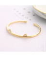 Ximi Vogue Life Golden Cat Ears Bangle Bracelet