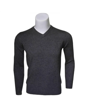 Solid Sweater For Men- Dark Grey