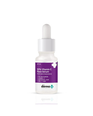 The Derma Co 10% Vitamin C Face Serum with Vitamin C, 5% Niacinamide & Hyaluronic Acid for Skin Radiance - 10ml(dermaco)