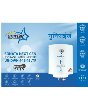 Unirize Sonata Next Gen Storage Electric Water Heater 15 Litre