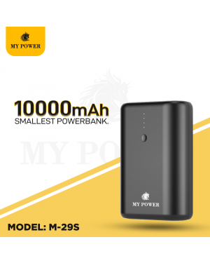 My Power Smallest Size Powerbank, 10000mah M-29S Fast Charing PD Q.C 3.0 22.5w Fully Compatible for Oppo Oneplus MI Samsung Iphone Vivo Realme