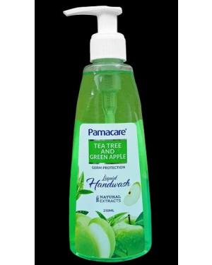 Pamacare Tea Tree And Green Apple Liquid Handwash 250ml With 200ml Pouch