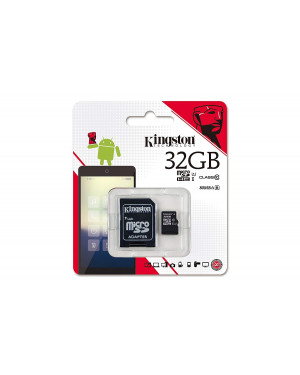 Kingston 32GB MicroSDHC Class 10 Memory Card (With Adapter)