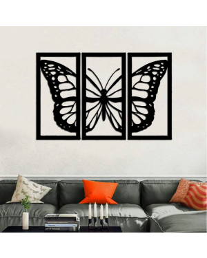 Ressence Decor - Butterfly Wall Canvas 3pc