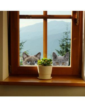 Cute 3D Cat Dog Car Stickers Wall Window Decals 43001217 
