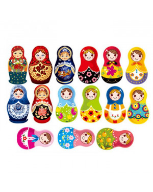15 Pieces Russian Dolls Decals Stickers For Refrigerator Ambry Windows Home 43001218 