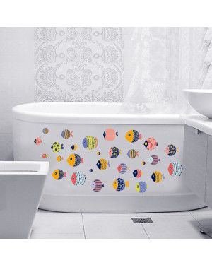  Mosaic Fish Removable Home Room Decorative Wall Door Decor Sticker 43001369