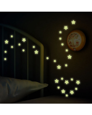Night luminous Adhesive Fluorescent Stars Wall Decals 43001512 
