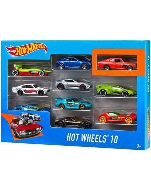  Hot Wheels vehicles 10s gift set 54886 