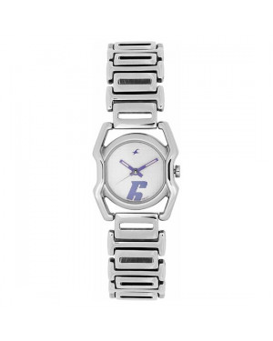 Fastrack Analogue White Dial Women's Watch - 6100SM01