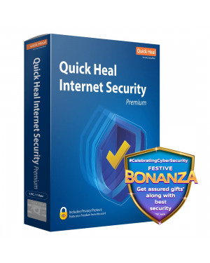 Quick Heal Internet Security Premium - 3 Users, 1 Years (DVD).