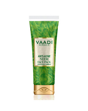 Vaadi Herbals Anti Acne Neem Face Pack with Clove and Turmeric, 120g