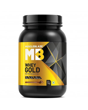 MuscleBlaze Whey Gold Protein Isolate, 1 kg/2.2 lb (Mocha Cappucino) 